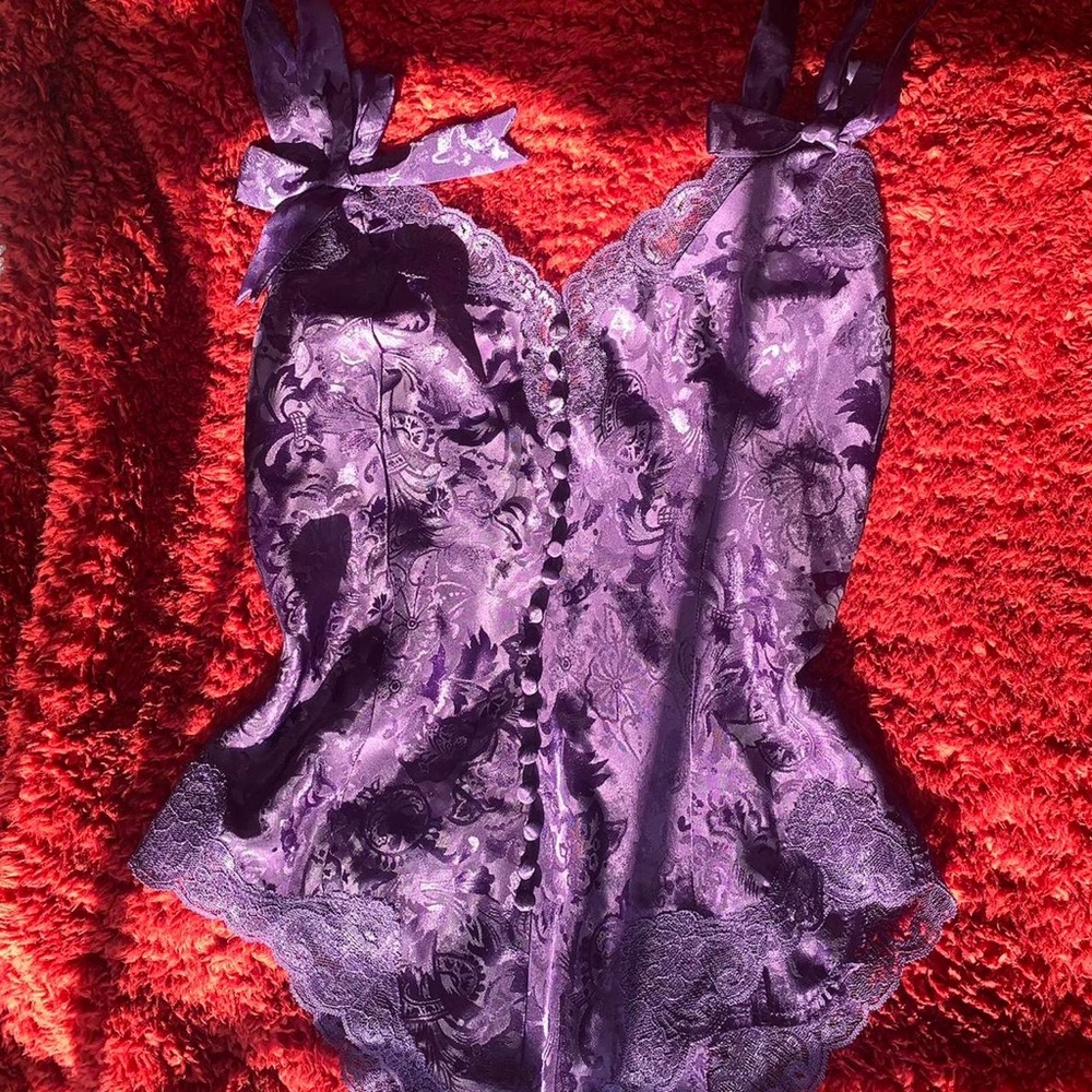 Purple Vintage Gold Label Victorias Secret Teddie